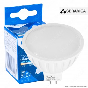 Kanlux TOMI Lampadina LED Gx5.3 (MR16) 5W Faretto Spotlight SMD in Ceramica -...