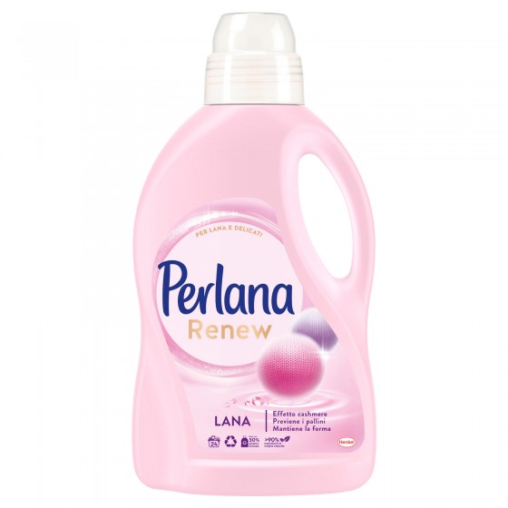 Perlana Renew Lana Detersivo Liquido Effetto Cashmere per Lavatrice e Perlana Renew Lana Detersivo Liquido Effetto Cashmere per Lavatrice e