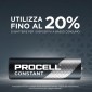 Immagine 4 - Procell Duracell Constant Power LR6 Stilo AA Mignon 1.5V for Low