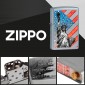 Immagine 2 - Zippo Accendino a Benzina Ricaricabile ed Antivento con Fantasia Flag