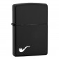 Zippo Accendino a Benzina Ricaricabile ed Antivento per Pipa con Fantasia Pipe Black Matte - mod. 218PL