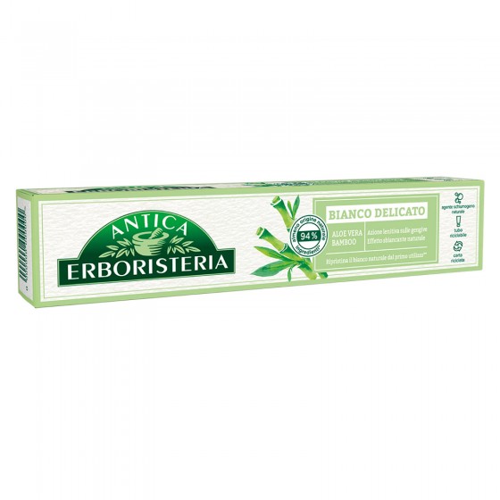Antica Erboristeria Dentifricio Bianco Delicato Antibatterico Antica Erboristeria Dentifricio Bianco Delicato Antibatterico