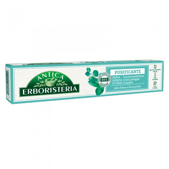Antica Erboristeria Dentifricio Purificante Antibatterico con Menta Antica Erboristeria Dentifricio Purificante Antibatterico con Menta
