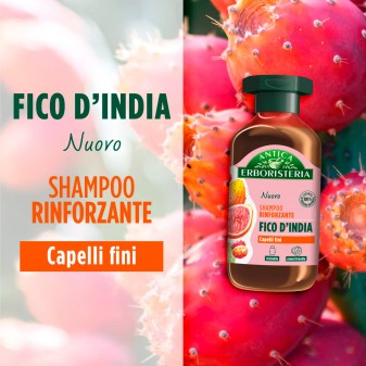 Antica Erboristeria Shampoo Rinforzante Fico d'India per Capelli Fini