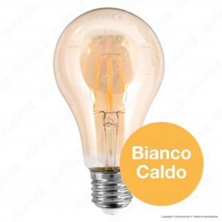 V-Tac VT-1958 Lampadina LED E27 8W Bulb A67 Filamento Ambrata - SKU