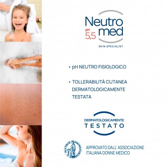 Neutromed Bagnoschiuma Idratante Detergente Corpo Delicato con Pro