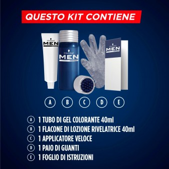 Schwarzkopf Men Perfect Tinta Gel Colorante Facile & Veloce per
