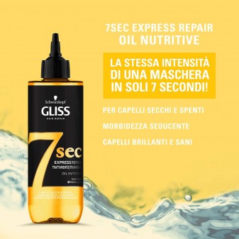 Schwarzkopf Gliss Hair Repair 7 Sec Express Oil Nutritive Trattamento