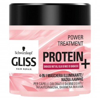 Schwarzkopf Gliss Hair Repair Power Treatment Protein+ Maschera Illuminante...
