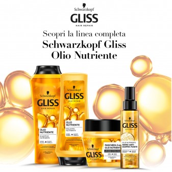 Schwarzkopf Gliss Hair Repair Olio Nutriente Balsamo per Capelli
