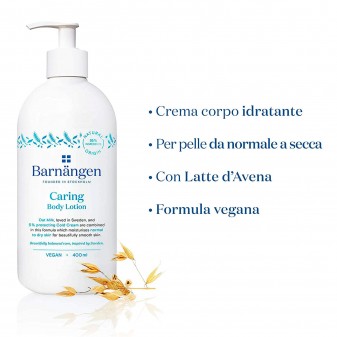 Barnangen Caring Crema Corpo Idratante con Avena per Pelli Normali o