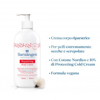 Barnangen Repairing Crema Corpo Idratante con Cotone Nordico per