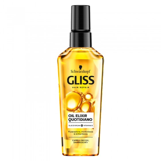 Schwarzkopf Gliss Hair Repair Oil Elixir Quotidiano Olio Spray per Schwarzkopf Gliss Hair Repair Oil Elixir Quotidiano Olio Spray per