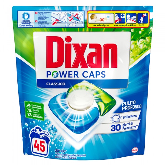 Dixan Power Caps Classico Detersivo in Capsule per Lavatrice - Dixan Power Caps Classico Detersivo in Capsule per Lavatrice -