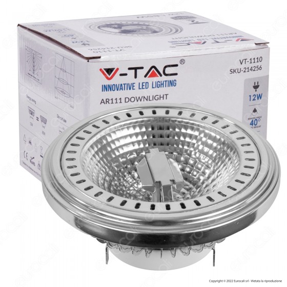 V-Tac VT-1110 Lampadina LED GX53 12W Faretto AR111 Spotlight V-Tac VT-1110 Lampadina LED GX53 12W Faretto AR111 Spotlight