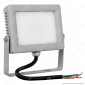 Wiva Faretto LED SMD 10W Ultra Sottile Colore Grigio Con Schermo Opale IP65 - mod. 91100400 [TERMINATO]