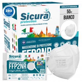 Sicura Protection 50 Mascherine Protettive Filtranti Monouso con Fattore di...
