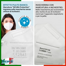 Sicura Protection 50 Mascherine Protettive Filtranti Monouso con