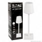V-Tac VT-7703 Lampada LED da Tavolo 3W Touch Dimmerabile in Alluminio con Batteria Ricaricabile Colore Bianco - SKU 2885 / 2886
