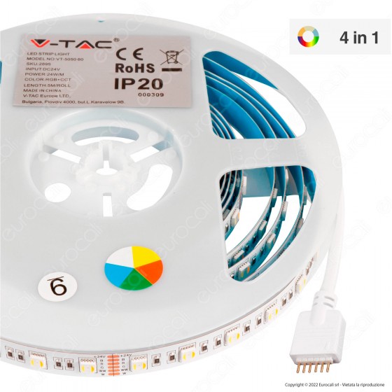 V-Tac VT-5050-60 Striscia LED Flessibile 120W SMD Changing V-Tac VT-5050-60 Striscia LED Flessibile 120W SMD Changing