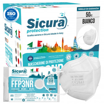 Sicura Protection 50 Mascherine Protettive Filtranti Monouso con Classe...