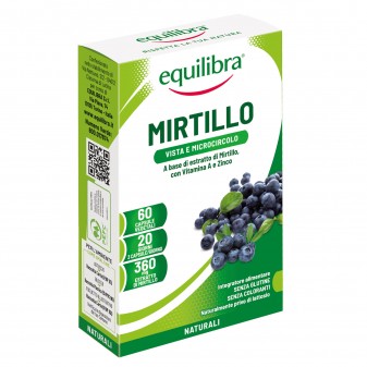 Equilibra Integratore Vista e Microcircolo Mirtillo Zinco e Vitamina A -...