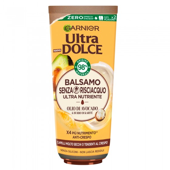 Garnier Ultra Dolce Balsamo Senza Risciacquo Ultra Nutriente con Olio Garnier Ultra Dolce Balsamo Senza Risciacquo Ultra Nutriente con Olio