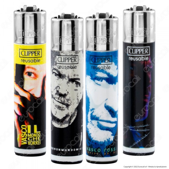 Clipper Large Accendino Grande Fantasia Ufficiale Vasco Rossi 1 - Clipper Large Accendino Grande Fantasia Ufficiale Vasco Rossi 1 -