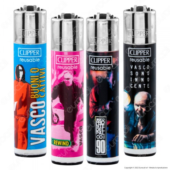 Clipper Large Accendino Grande Fantasia Ufficiale Vasco Rossi 2 - Clipper Large Accendino Grande Fantasia Ufficiale Vasco Rossi 2 -