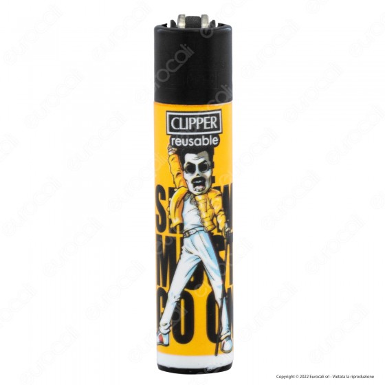 Accendini Clipper Large Fluo Branded Serie da 5