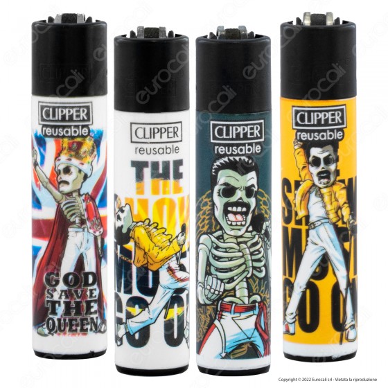 Clipper Large Accendino Grande Fantasia The Best - Serie da 4 Clipper Large Accendino Grande Fantasia The Best - Serie da 4
