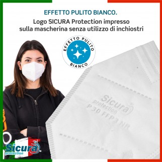 Sicura Protection 30 Mascherine Protettive Colore Nero Filtranti