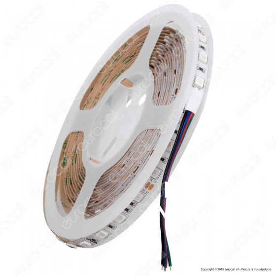 Wiva Striscia LED 5050 Multicolore RGB 60 LED/metro - Bobina da 5 Wiva Striscia LED 5050 Multicolore RGB 60 LED/metro - Bobina da 5