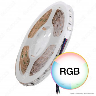 Wiva Striscia LED 5050 Multicolore RGB 60 LED/metro - Bobina da 5