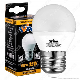 Wiva Lampadina LED E27 6W MiniGlobo G45 - Comfort - mod. 12100289