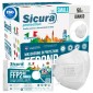 Sicura Protection 50 Mascherine Small Colore Bianco Filtranti Monouso con Fattore di Protezione Certificato FFP2 NR in TNT
