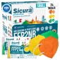 Immagine 1 - Sicura Protection 24 Mascherine Small Protettive Colorate Filtranti