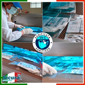 Sicura Protection 25 Mascherine Protettive Colore Blu Filtranti