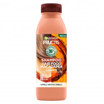 Garnier Fructis Hair Food Macadamia Shampoo Lisciante - Flacone da