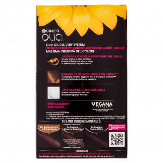 Garnier Olia Glow Tinta Permanente per Capelli 4.12 Castano Scuro