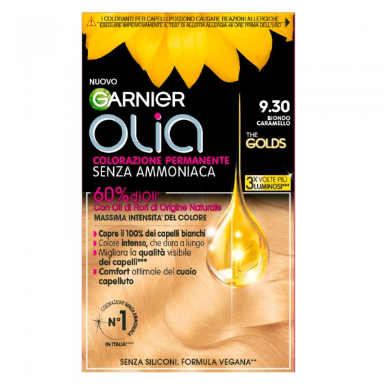 Garnier Olia The Golds Tinta Permanente per Capelli 9.30 Biondo Garnier Olia The Golds Tinta Permanente per Capelli 9.30 Biondo