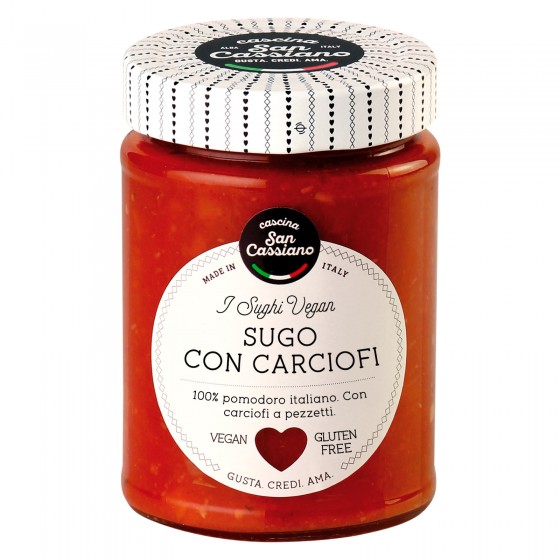 Cascina San Cassiano Sugo al Pomodoro con Carciofi Vegan Senza Cascina San Cassiano Sugo al Pomodoro con Carciofi Vegan Senza