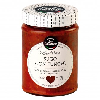 Cascina San Cassiano Sugo al Pomodoro con Funghi Vegan Senza Glutine