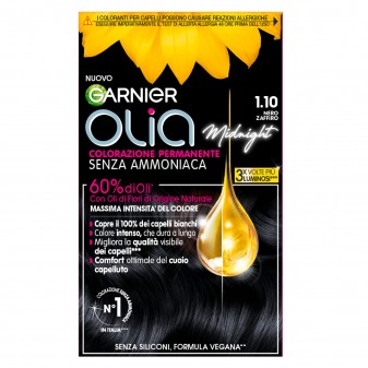 Garnier Olia Midnight Tinta Permanente per Capelli 1.10 Nero Zaffiro