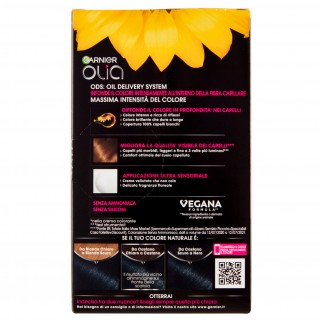 Garnier Olia Midnight Tinta Permanente per Capelli 1.10 Nero Zaffiro