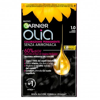 Garnier Olia Tinta Permanente per Capelli 1.0 Nero Intenso Senza