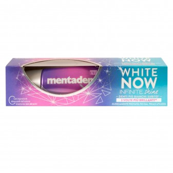 Mentadent White Now Infinite Shine Dentifricio Sbiancante - Flacone da 75ml