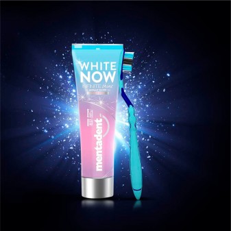 Mentadent White Now Infinite Shine Dentifricio Sbiancante - Flacone