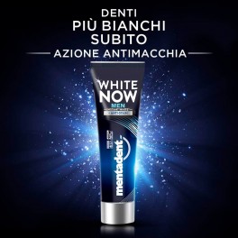 Mentadent White Now Men Dentifricio Sbiancante Azione Antimacchia -