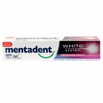Mentadent White System Protezione Smalto Dentifricio Sbiancante - Flacone da...